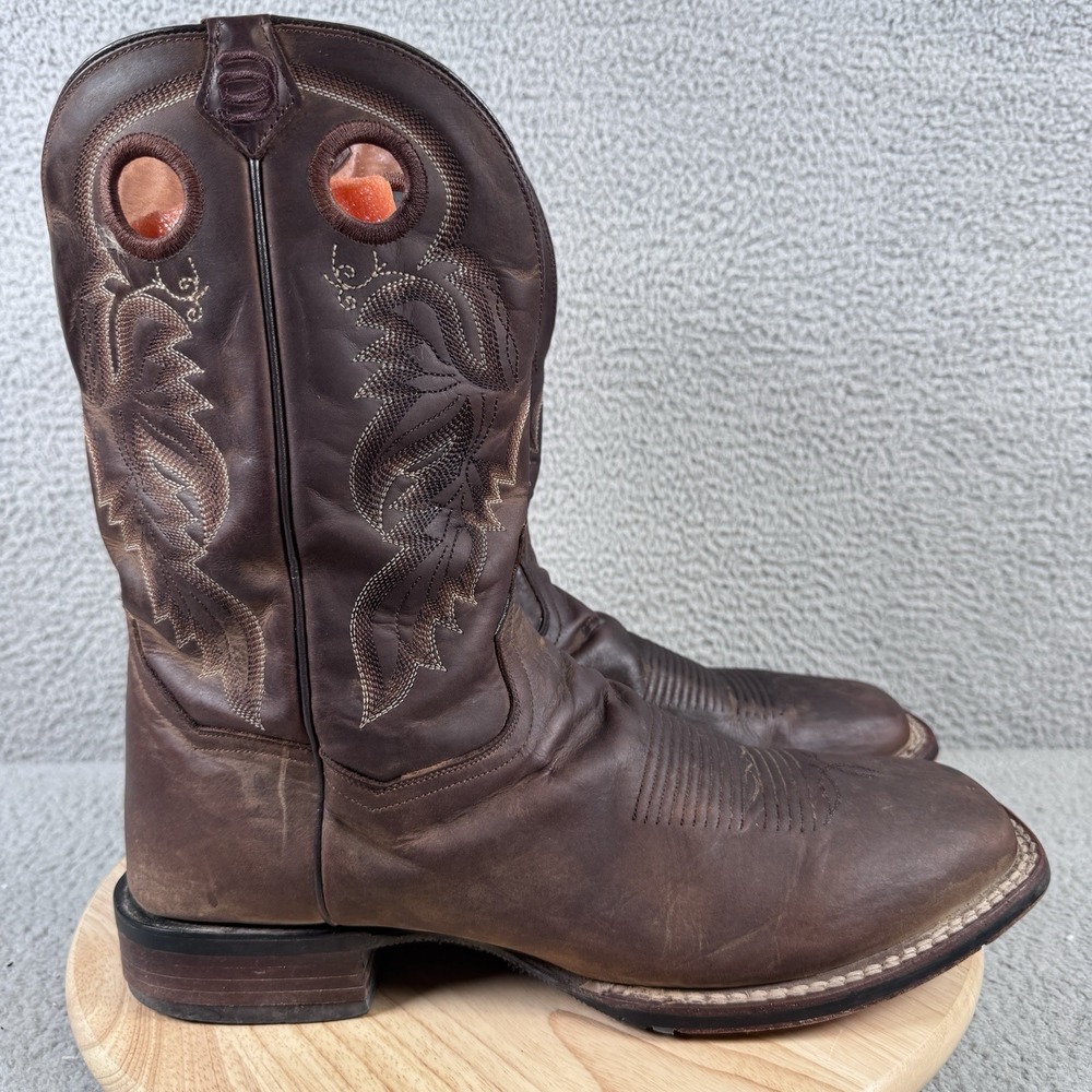 Dan Post Abram Mens 15 D Walnut Brown Leather Cowboy Western Boots DP4562